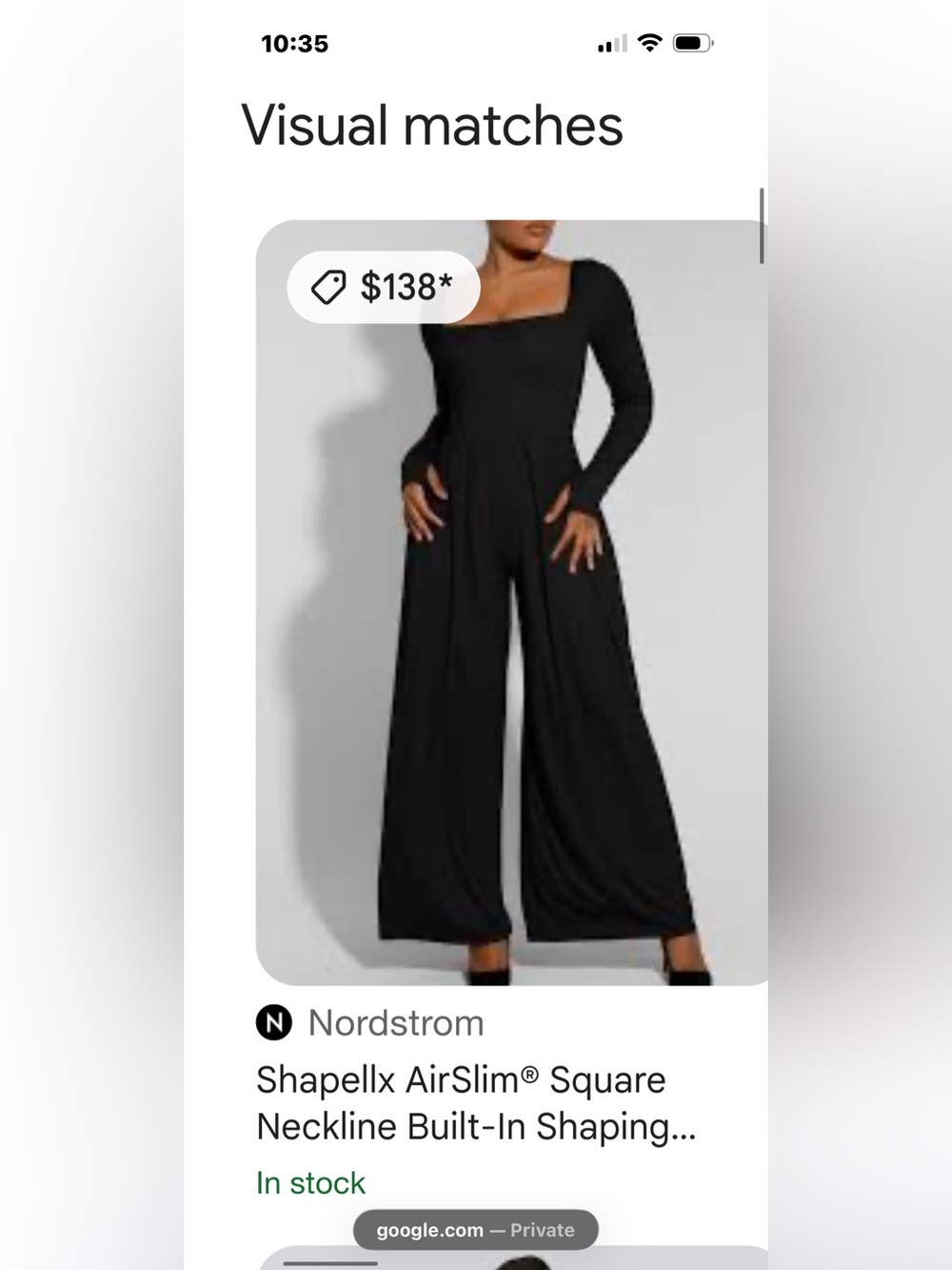 NWOT square Neckline Built-In Shaping Shapewear Jumpsuit - Picture 7 of 8